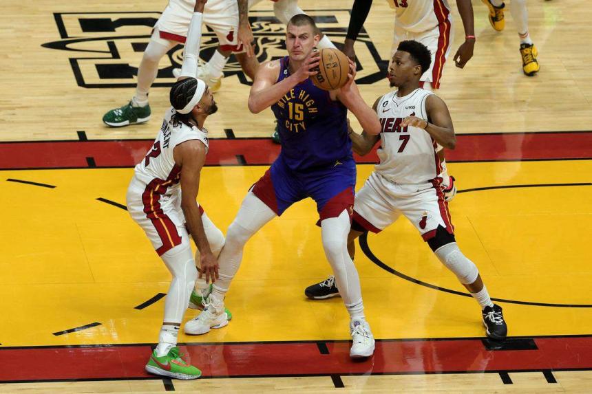 Triple doubles from Nikola Jokic, Jamal Murray help Denver win at Miami