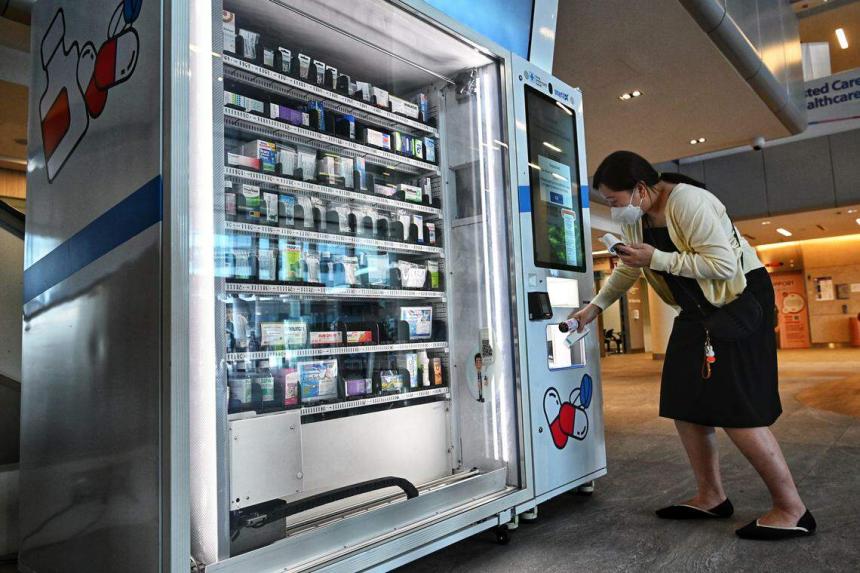 Patients can now buy pharmacyonly medicine from vending machine in CGH The Straits Times