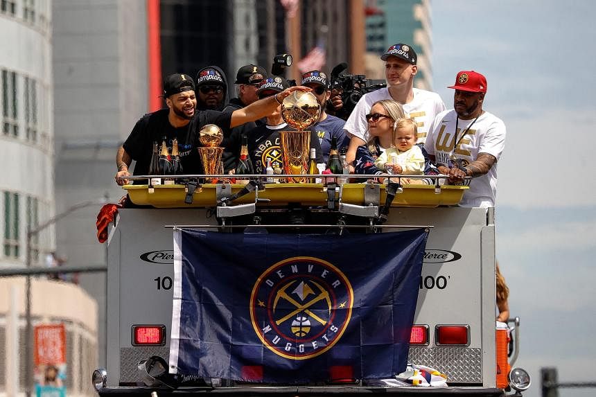 Thousands celebrate NBA champion Nuggets at parade The Straits Times