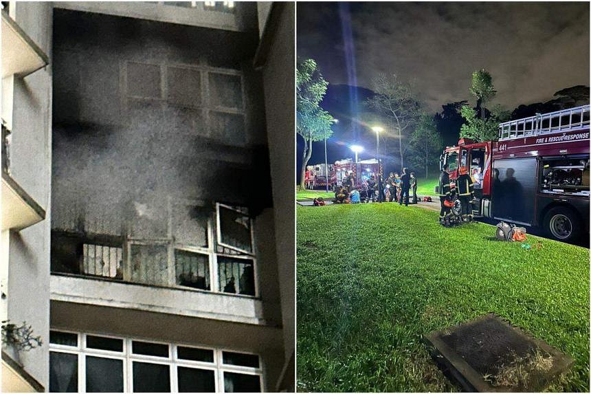 Man Dies After Fire In Bukit Batok Flat | The Straits Times