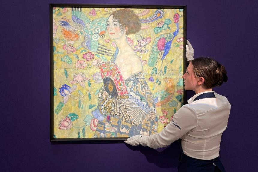 Klimt Portrait Lady With A Fan Headed To Auction With $100 Million ...