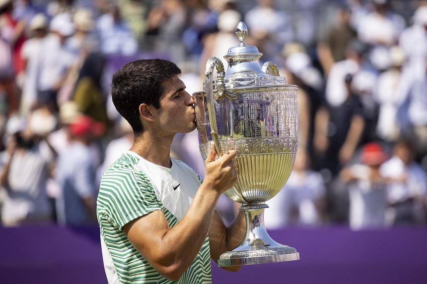 Carlos Alcaraz Wins Queen's, Returns To World No. 1 | The Straits Times