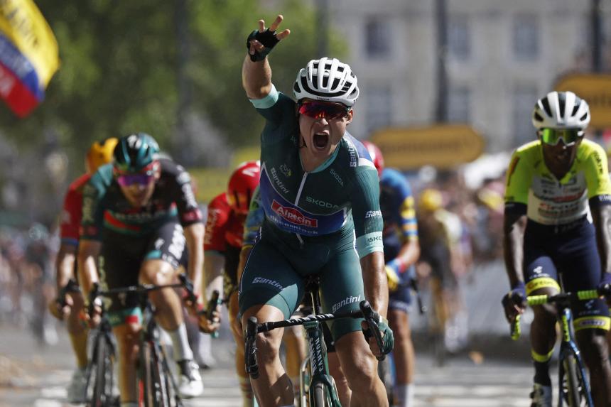 Jasper Philipsen wins Tour de France stage seven, Jonas Vingegaard