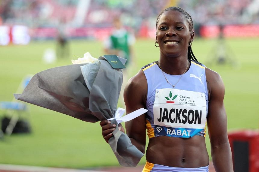 Jamaica’s Shericka Jackson sets fastest time of year in women’s 100m