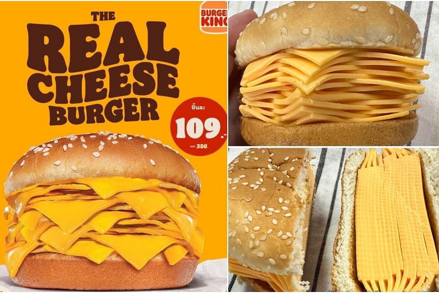 Burger King Thailand Launches Cheeseburger With 20 Layers Of Cheese ...