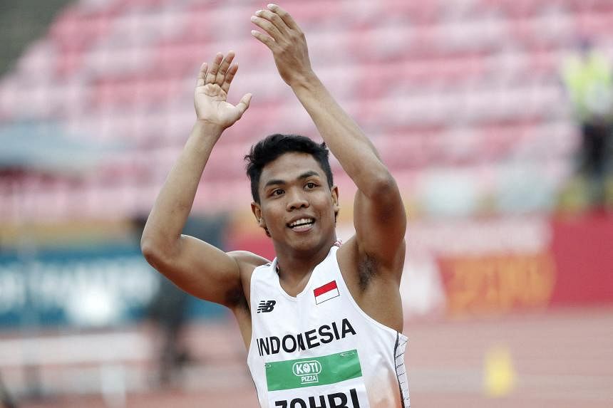 Sprinter Indonesia Lalu Muhammad Zohri ingin mengembalikan karirnya ke jalur yang benar