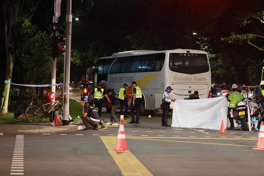 Cyclist, 18, killed in road accident in Yishun; tour bus driver