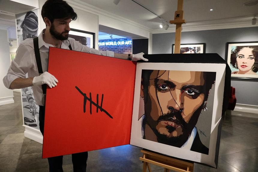 Johnny Depp self-portrait painted during 'dark time' goes on sale | The ...