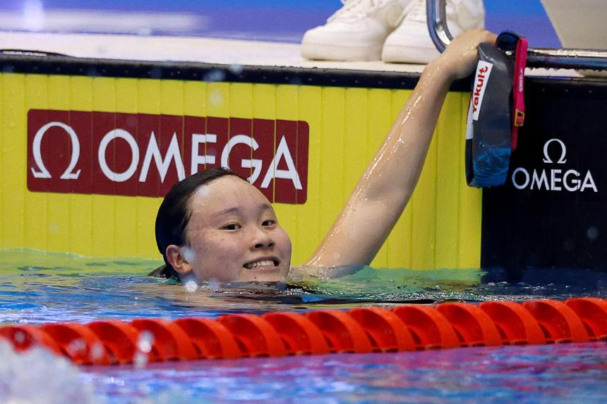 Swimmer Gan Ching Hwee smashes women’s 1,500m freestyle record The