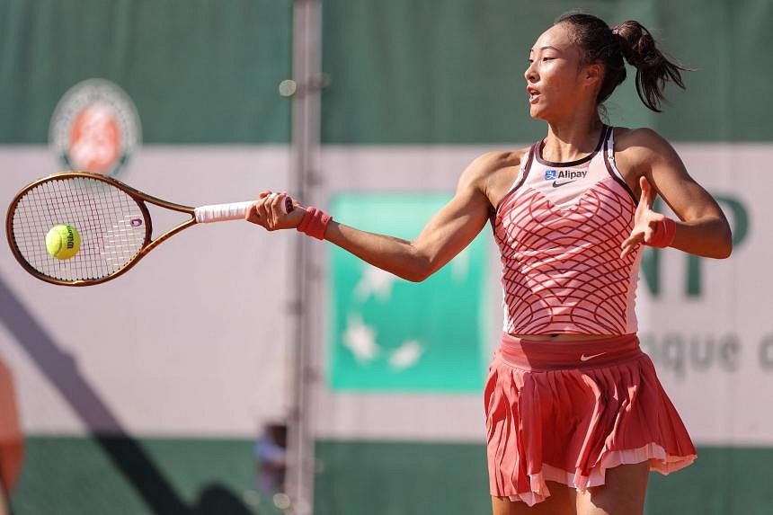 Chinas Zheng Qinwen Wins Maiden Wta Tennis Title The Straits Times