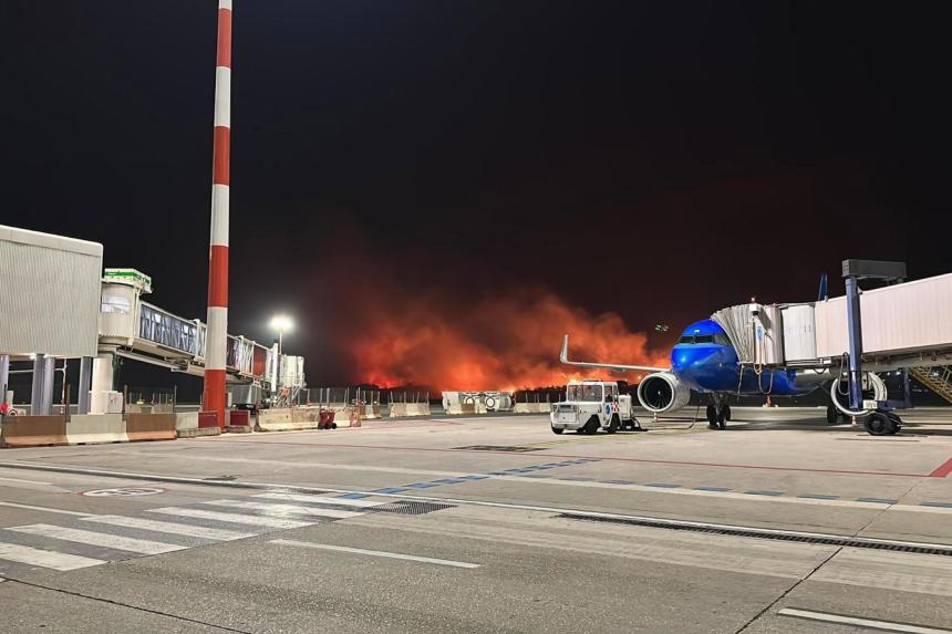 Storms kill 2 in northern Italy; Palermo airport reopens after fire The Straits Times