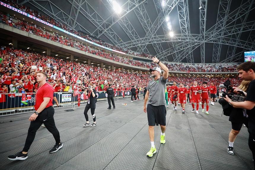 Fans make Liverpool feel at home even as Bayern Munich spoil their Kallang party | The Straits Times