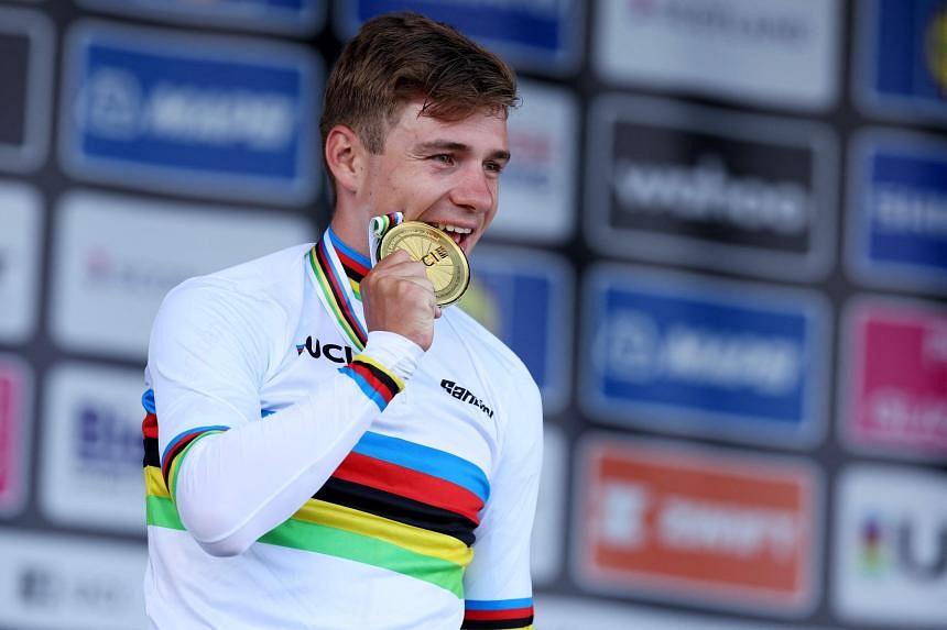 Remco Evenepoel becomes youngest world time trial cycling champion ...