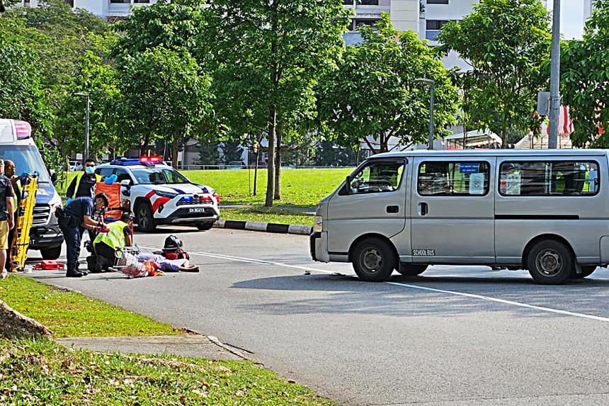 Woman taken to hospital after Jurong West accident dies; driver ...