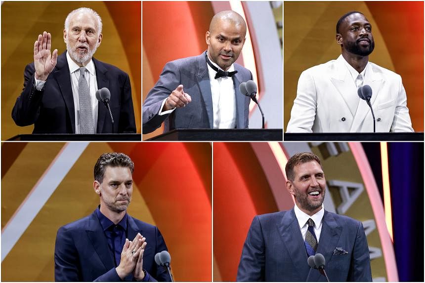 NBA Greats Dwyane Wade, Dirk Nowitzki Made Their Hall Of Fame Induction A  Family Affair