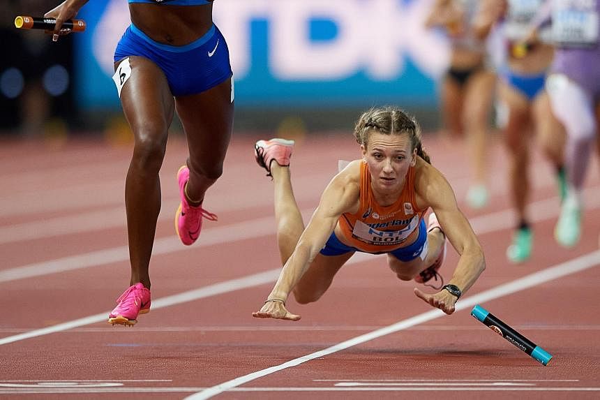 Us Win Mixed Relay With World Record As Netherlands Femke Bol Falls The Straits Times 