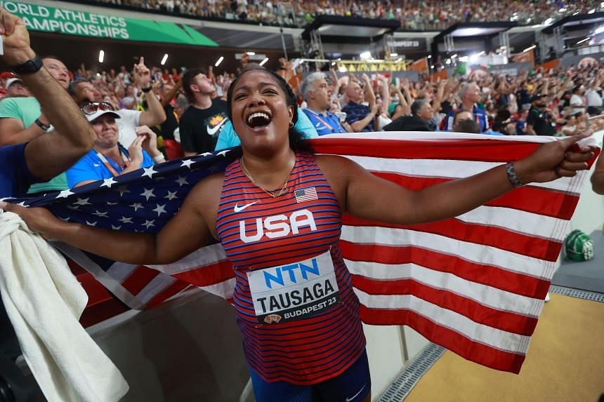 American Laulauga Tausaga wins shock discus gold with astonishing ...