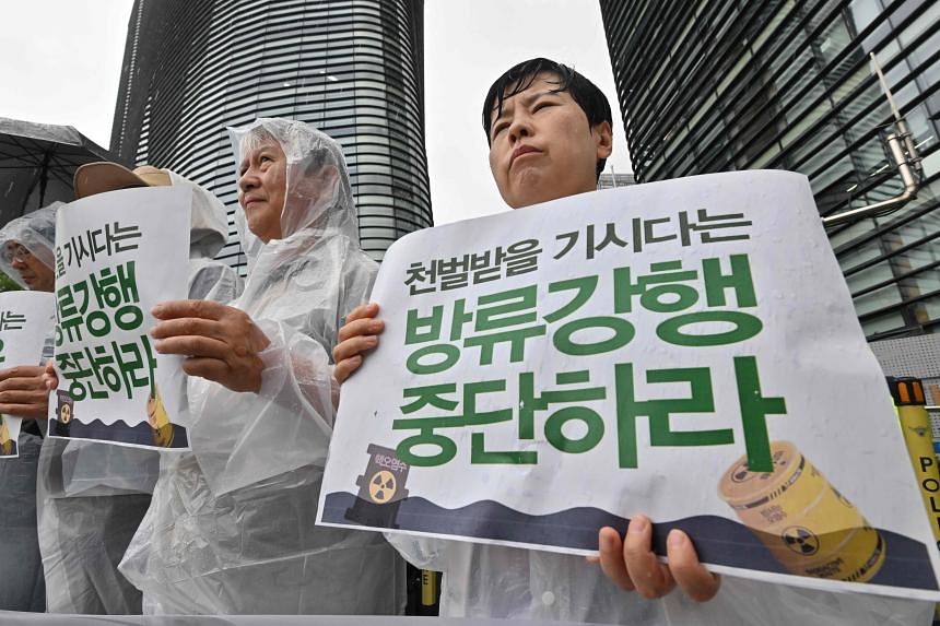 Protests Mount In South Korea Over Japan’s Plan To Release Treated Fukushima Water The Straits