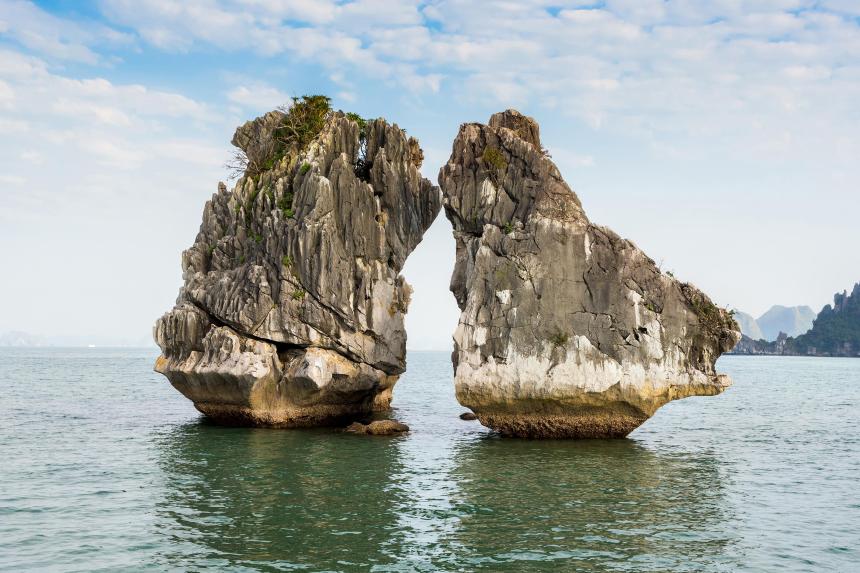Kissing Rocks in Vietnam’s Ha Long Bay at risk of collapse, experts