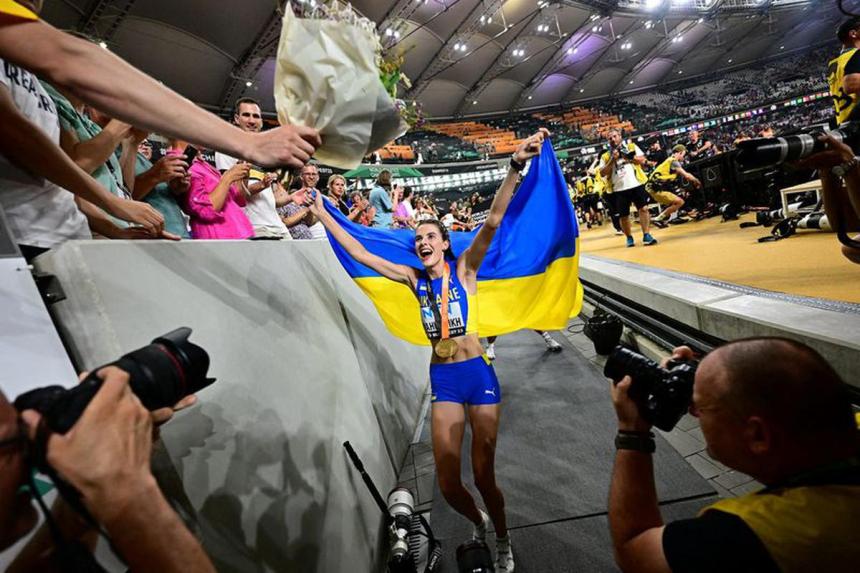 AthleticsUkraine's Mahuchikh soars to world championship victory in