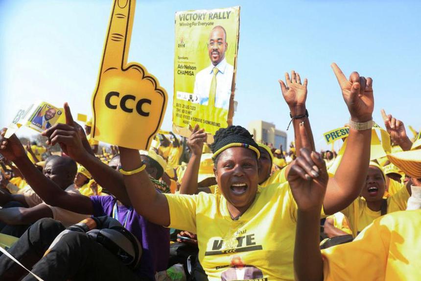 Zimbabwe's main opposition party calls for fresh election The Straits