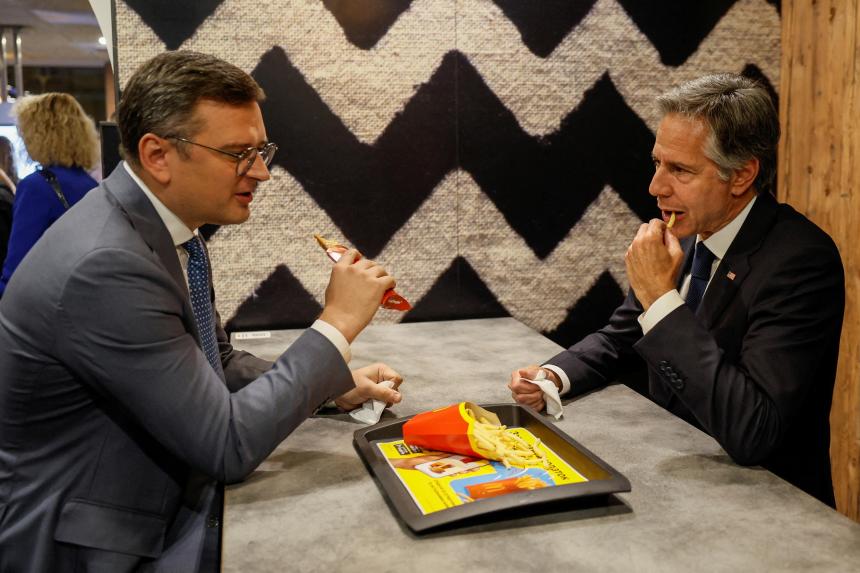 US, Ukraine officials grab some McDonald's fries to celebrate chain in ...