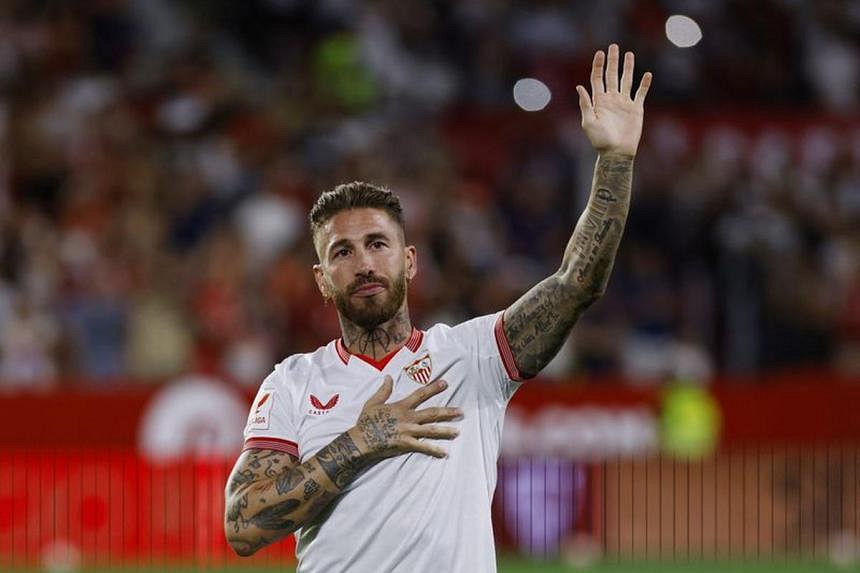 Sevilla president gets his wings at Ramos presentation | The Straits Times