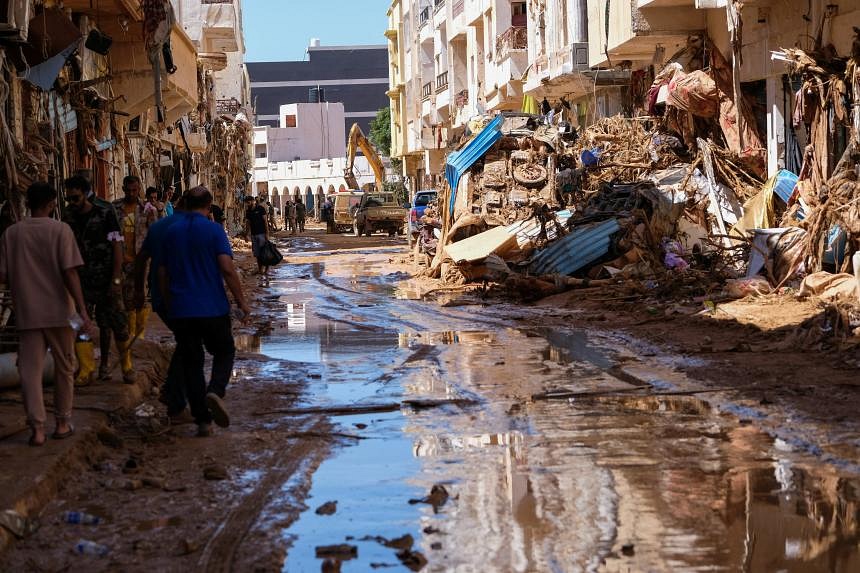 Fears Mount Of Surging Death Toll In Libya Flood Disaster | The Straits ...