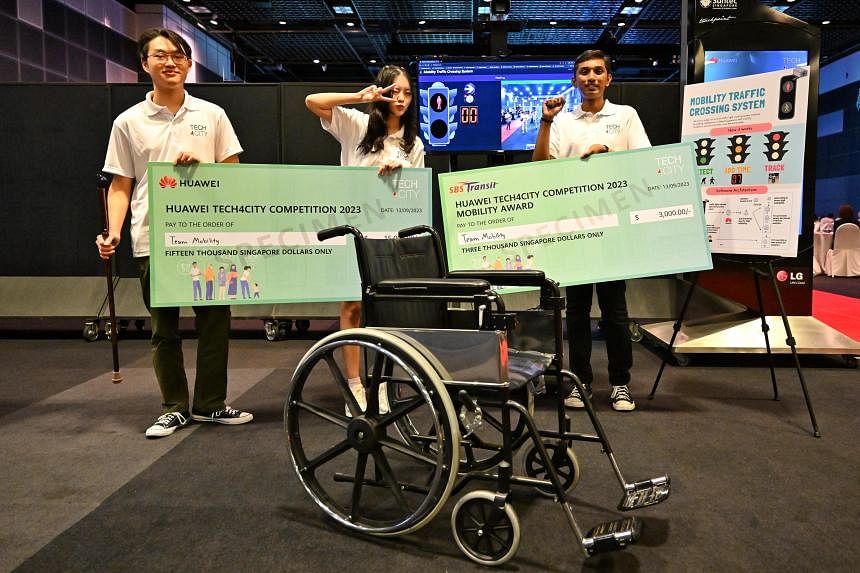 Smart traffic light that gives seniors, people with disabilities more time wins Huawei tech contest