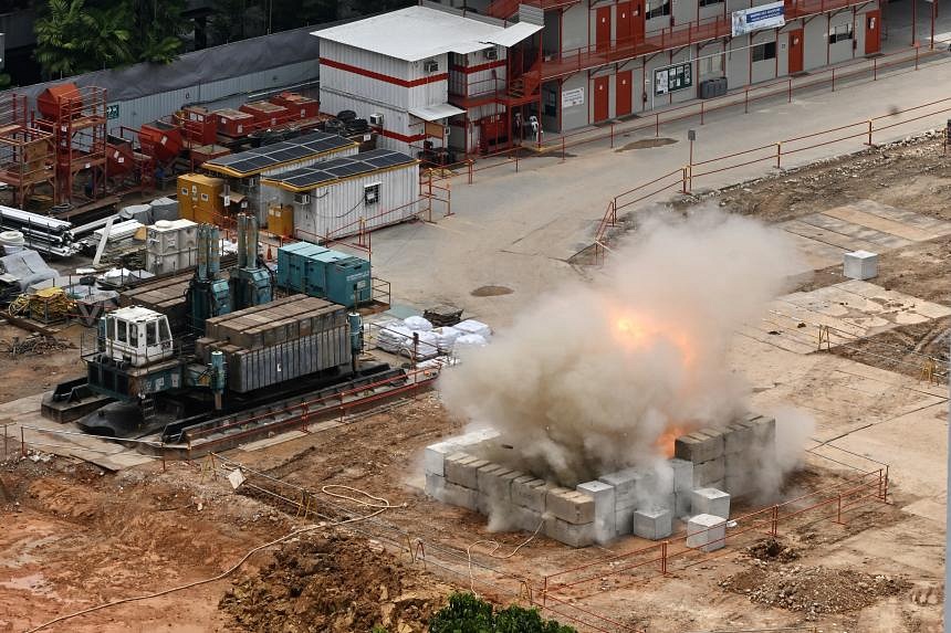 In Pictures: Saf Detonates Wwii Bomb At Upper Bukit Timah 