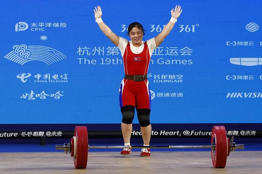 Games-North Korean weightlifter sets new world record in Hangzhou