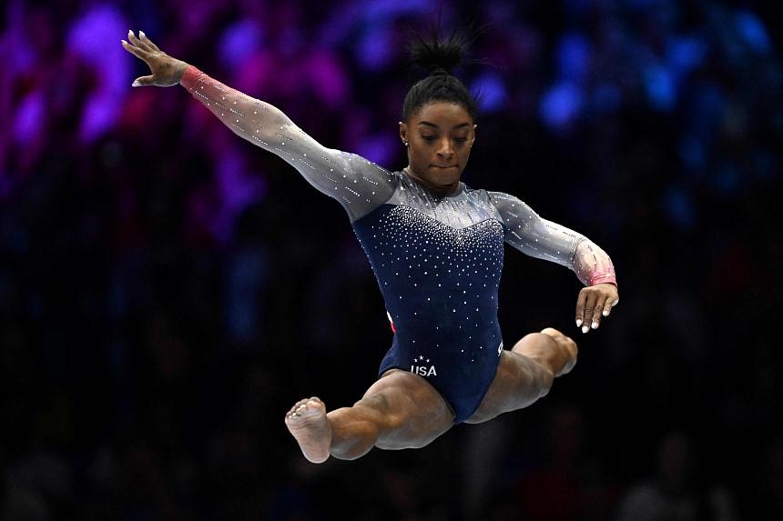 Simone Biles wins 20th world title as US women seal team gold | The ...