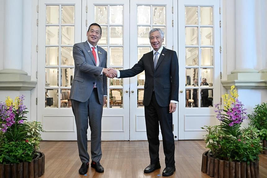 Singapur y Tailandia esperan fortalecer la cooperación económica en la primera visita oficial del Primer Ministro tailandés Sritha