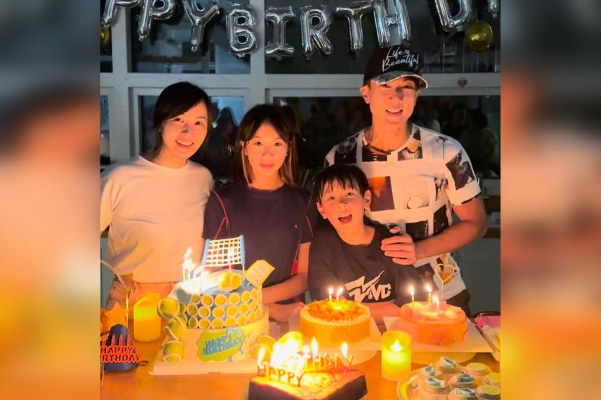 Singer-actor Wu Chun celebrates family birthdays in Brunei, Singapore