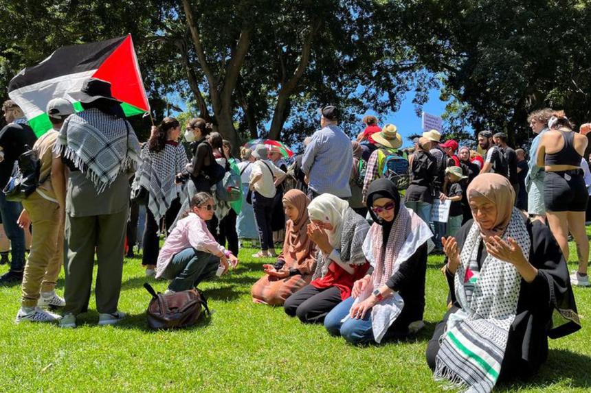 Pro-Palestinian rallies in Australia over Gaza draw thousands | The