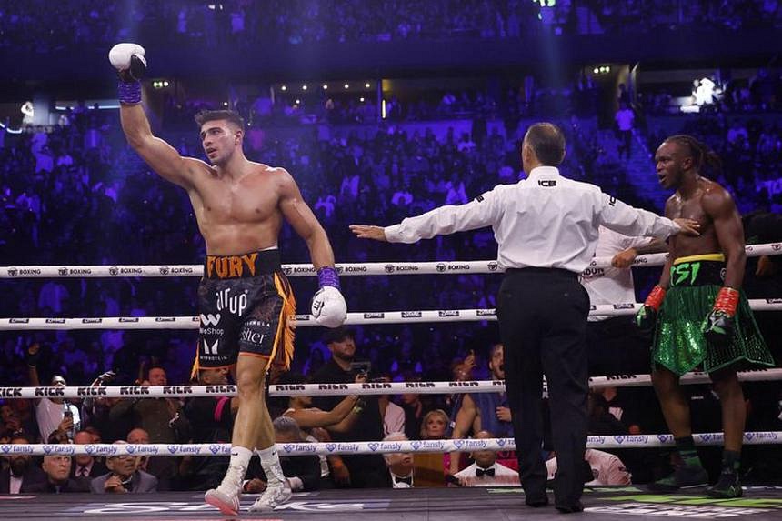 Boxing-Tommy Fury Defeats KSI On Points | The Straits Times