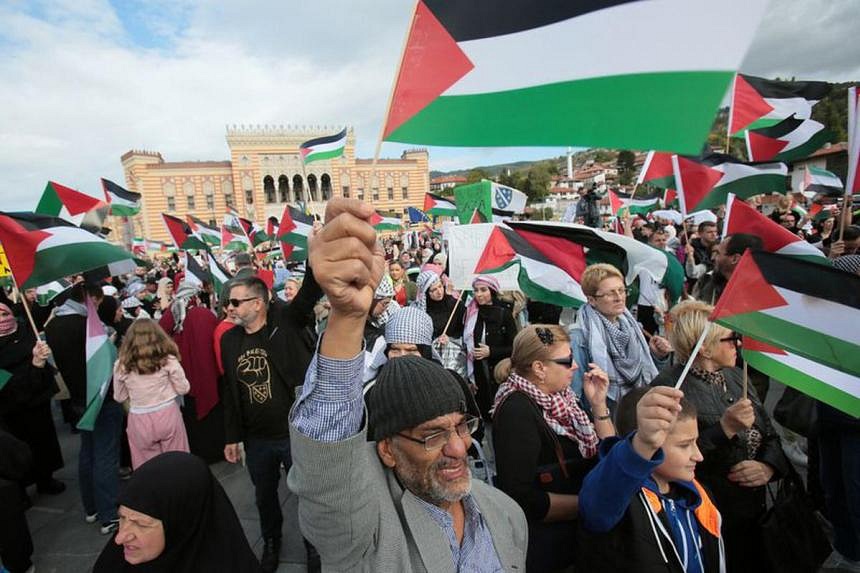 Thousands join pro-Palestinian protest in Bosnia | The Straits Times