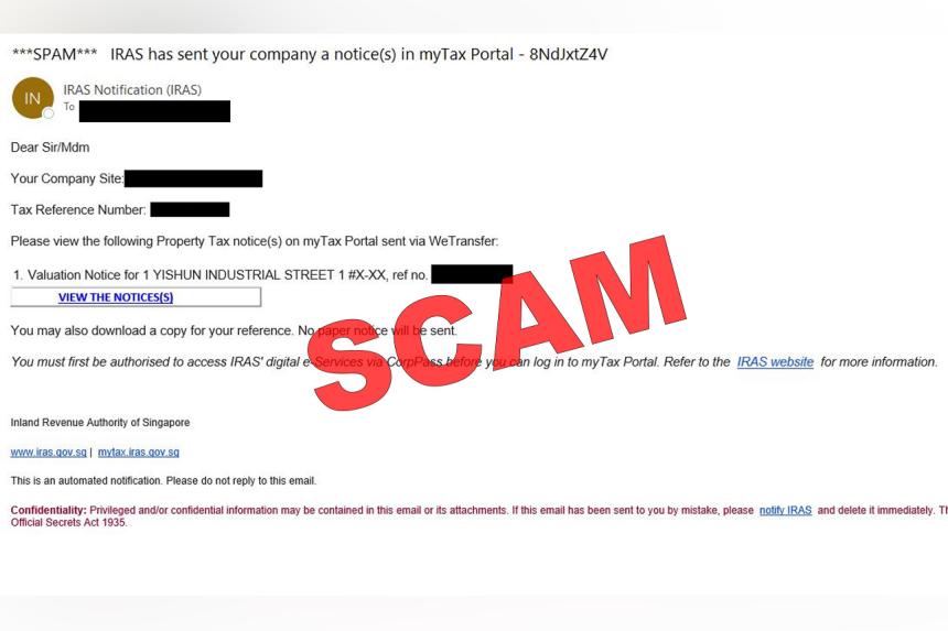 Beware of phishing emails asking taxpayers to view property tax