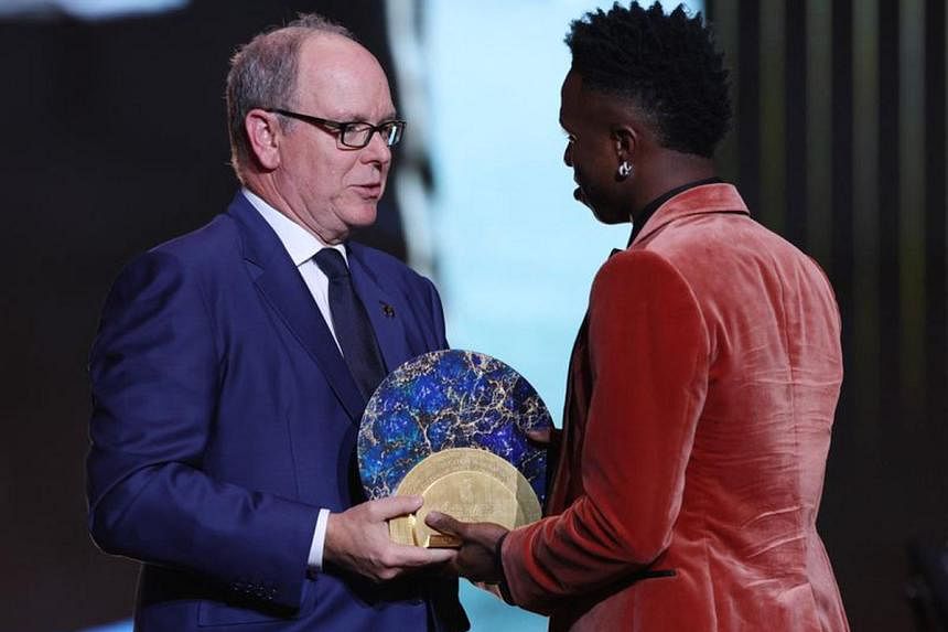 Vinicius vows to continue fight against racism as he wins Socrates Award |  The Straits Times