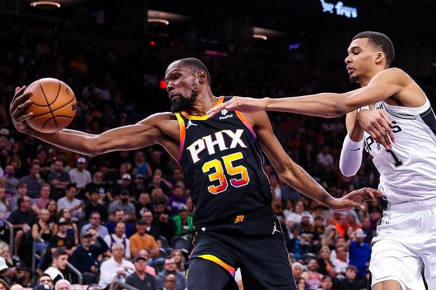 NBA AO VIVO - PHOENIX SUNS X SAN ANTONIO SPURS, Kevin Durant x Victor  Wembanyama