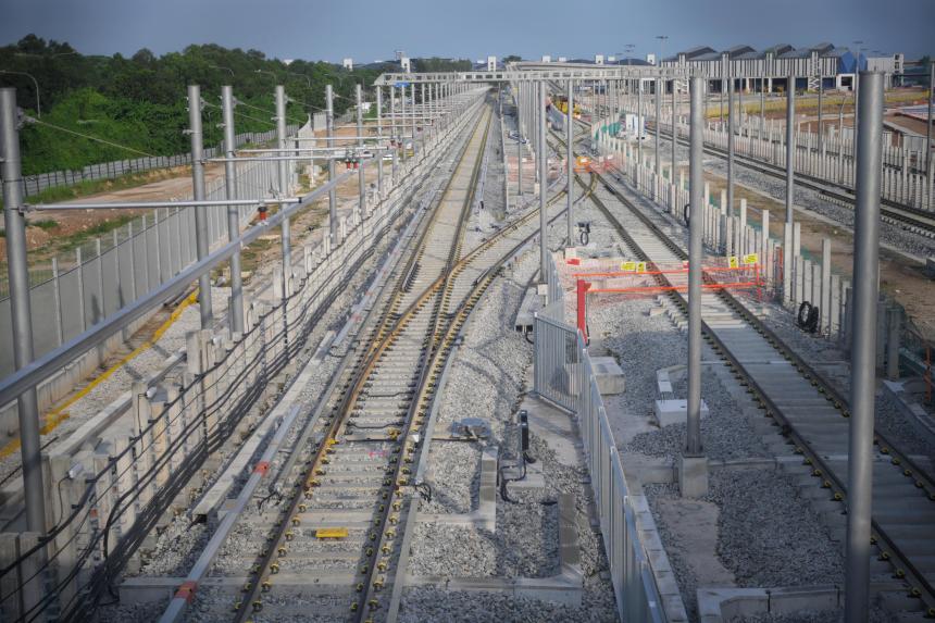 Highspeed tests on MRT trains now possible away from main rail lines at 640m facility The