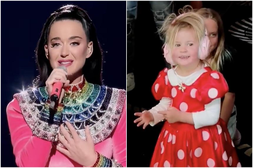 Singer Katy Perry dedicates final Las Vegas show to daughter with