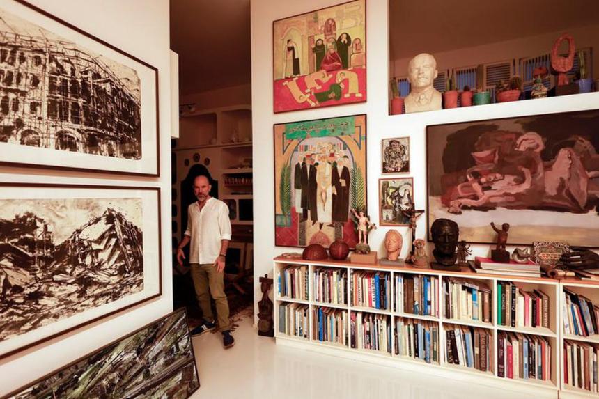 Lebanese painter says Christie's withdrawal of his works from auction