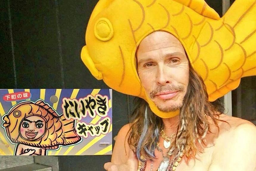 US rock band Aerosmith bring sweet emotion to Japan with fish