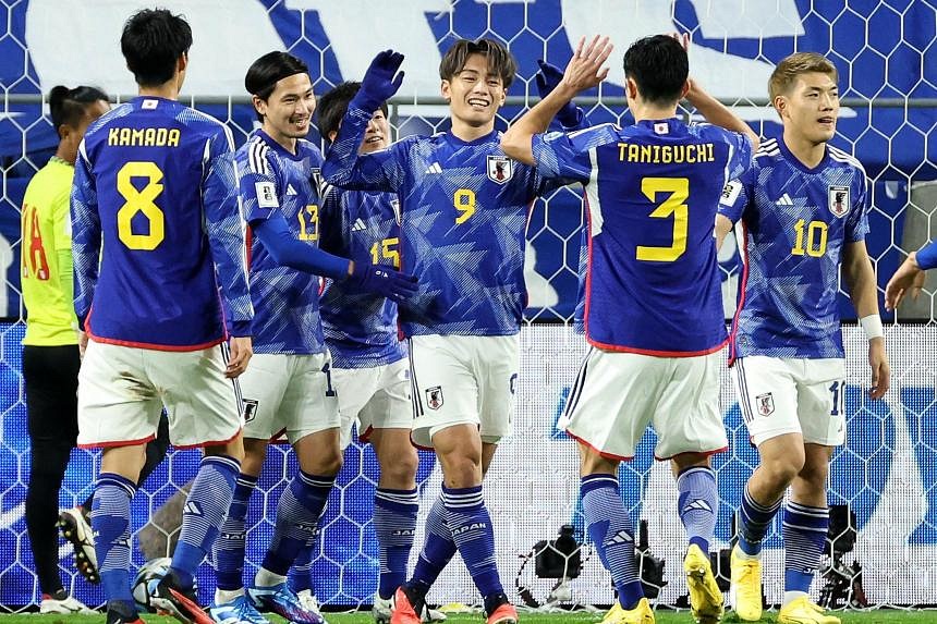 Ayase Ueda scores hat-trick as Japan thrash Myanmar to start World Cup ...