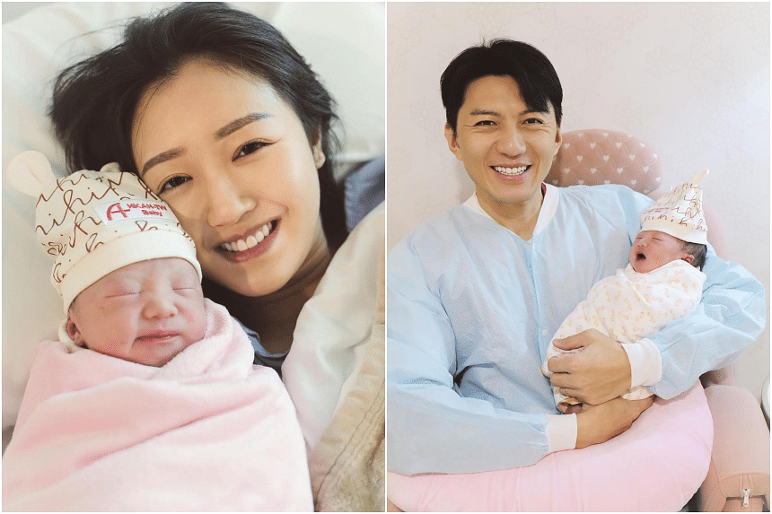 Hong Kong celebrities Benjamin Yuen and Bowie Cheung welcome first baby