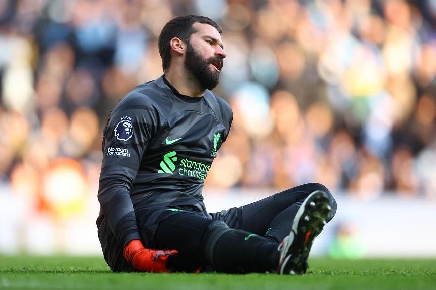 Liverpool's Alisson, Jota face spell on sidelines