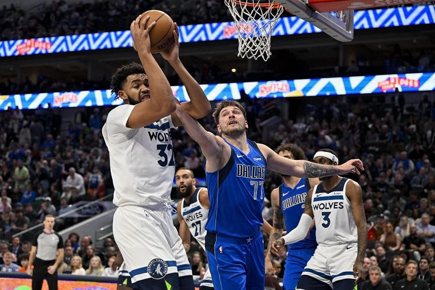 Luka Doncic magic but Dallas Mavericks fall to Minnesota Timberwolves in  NBA | The Straits Times