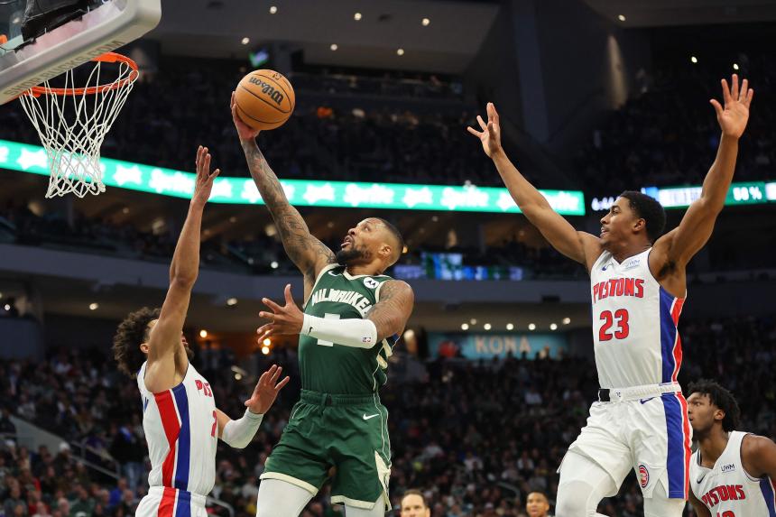 Milwaukee Bucks cruise past Detroit Pistons, Philadelphia 76ers thump