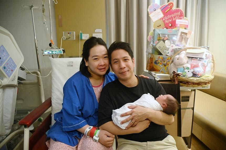 First-time parents welcome baby boy on New Year’s Day after two days of ...